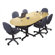 Balt l48" W Half-Round Flipper Table