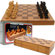 Trademark Global Chess Board Wooden Book Style with Staunton Chessmen