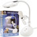 Trademark Global 2 in 1 Laptop Desk LED Lamp and Fan in White