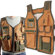 Trademark Global Nylon 7 Pocket Vest with 4 Adjustable Straps