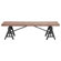 Woodland Imports Handcrafted Metal Wood Bench
