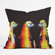 DENY Designs Clara Nilles Polyester Flaming Otters Indoor/Outdoor Throw Pillow