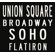 Uptown Artworks Union Square Sign Art