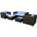 Modway Malibu 5 Piece Deep Seating Groups with Cushions