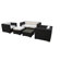 Modway Malibu 5 Piece Deep Seating Groups with Cushions