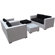 Modway Malibu 5 Piece Deep Seating Groups with Cushions