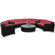 Modway Veranda 5 Piece Sectional Deep Seating Group with Cushions