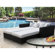 Modway Palisades Outdoor 4 Piece Daybed Set with Cushions