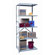 Hallowell Hi-Tech Shelving Medium-Duty Open Type Add-on Unit with 5 Shelves