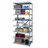 Hallowell Hi-Tech Shelving  Heavy-Duty Open Type Starter and Optional Add-on Unit with 8 Shelves
