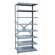 Hallowell Hi-Tech Shelving Medium-Duty Open Type Add-on Unit with 8 Shelves