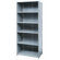 Hallowell Hi-Tech Shelving Medium-Duty Closed Type Starter and Optional Add-on Unit with 6 Shelves