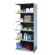 Hallowell Hi-Tech Shelving Heavy-Duty Closed Type Starter and Optional Add-on Unit with 6 Shelves
