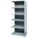 Hallowell Hi-Tech Shelving Heavy-Duty Closed Type Starter and Optional Add-on Unit with 6 Shelves