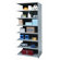 Hallowell Hi-Tech Shelving Medium-Duty Closed Type Add-on Unit with 8 Shelves