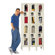 Hallowell Safety-View Stock Lockers - Double Tier - 3 Sections (Unassembled)