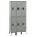 Hallowell Maintenance-Free Quiet Stock Lockers - Double Tier - 3 Sections (Assembled)