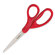3M Scissors, Household/Office, 7" Straight Cut, Red