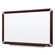 3M Dry-Erase Board, Melamine, Mahogany Frame