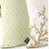 Inhabit Coral Throw Pillow in Moss