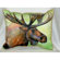 Betsy Drake Interiors Lodge Moose Indoor / Outdoor Pillow