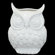 Urban Trends 9" White Ceramic Owl Statue