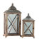 Urban Trends Wooden Lantern (Set of 2)