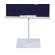 Pinquist Tool & Die 48" - 90" Vertical Adjustable Double-Sided Banner Stand