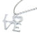 West Coast Jewelry Silvertone Love Pendant Necklace