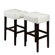 Home Loft Concept Classic Backless Leather Bar Stool (Set of 2)