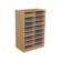 Wood Designs Storage Unit with 3" 12 Letter Trays