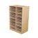 Wood Designs Storage Unit with 3" 16 Letter Trays