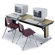 Midwest Folding Products 30" x 72" TLA Series Adjustable Height Conference Folding Table