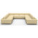 True Modern Jackson "U" Shaped Sectional
