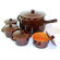 Piral Italian Terracotta Stew Soup Pot and Crock with Lid