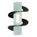 Terzani Solune One Light Wall Sconce in Rusty with Double Twist