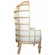 Noir Ribcage Fabric Balloon Chair