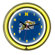 Wave 7 NCAA 14" Team Neon Wall Clock
