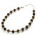 Lucky Clover Jewelry Moonlight Sterling Silver Round Cut Murano Glass Necklace