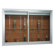 AARCO Deluxe Recessed Display Case with Sliding Doors