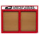 AARCO Enclosed Bulletin Board with Aluminum Frame and Header