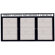 AARCO Enclosed Bulletin Board with Aluminum Frame and Header