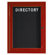 AARCO Outdoor Enclosed Aluminum Directory with Wood Look Finish