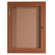 AARCO Enclosed Aluminum Bulletin Board with Wood Look Finish