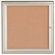 AARCO Enclosed Bulletin Board with Aluminum Waterfall Style Frame
