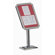 AARCO Single Pedestal Ornamental Sign and Poster Stand