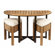 Selamat Bronzewood Medium Tapas Dining Set