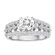Diamonair Sterling Silver Cubic Zirconia Wedding Set