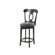 Hillsdale Furniture Corsica 24.5" Swivel Counter Stool with Vinyl Seat in Black