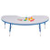 Jonti-Craft Rainbow Accents KYDZ Toddler Height Activity Table- Kidney (48" x 72")